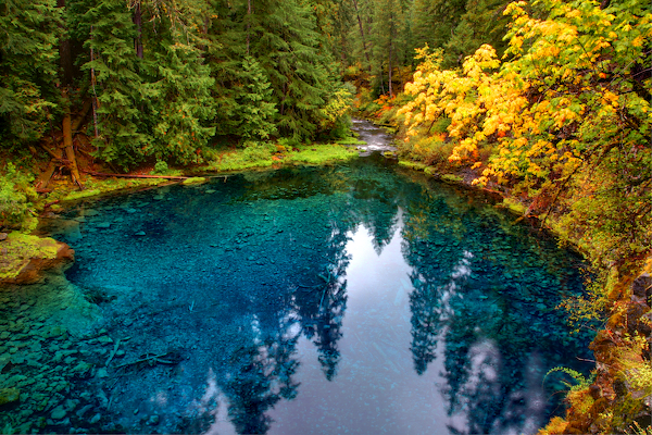 fall color - tamolitch blue pool