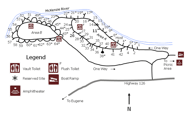 Paradise Campground Map