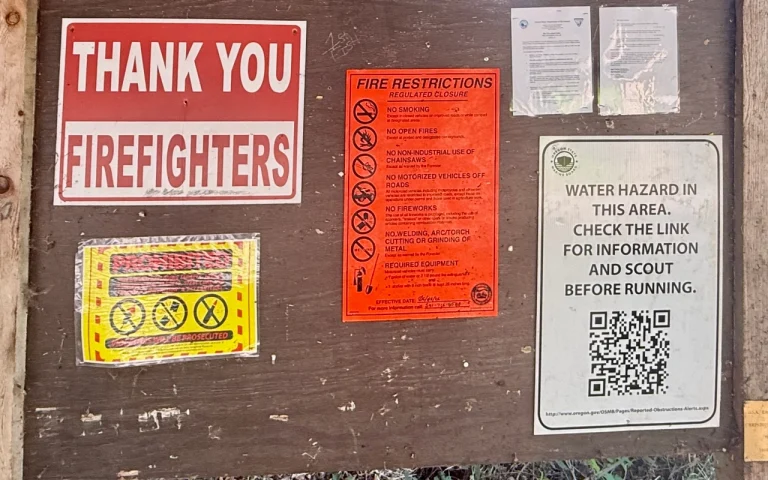 Taylor Landing McKenzie River signage 768x480