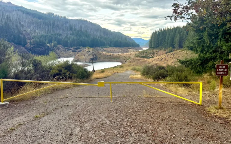 Slide Creek boat launch water level closure 768x480